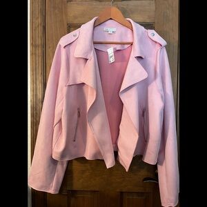 Cato Faux Suede Moto Jacket